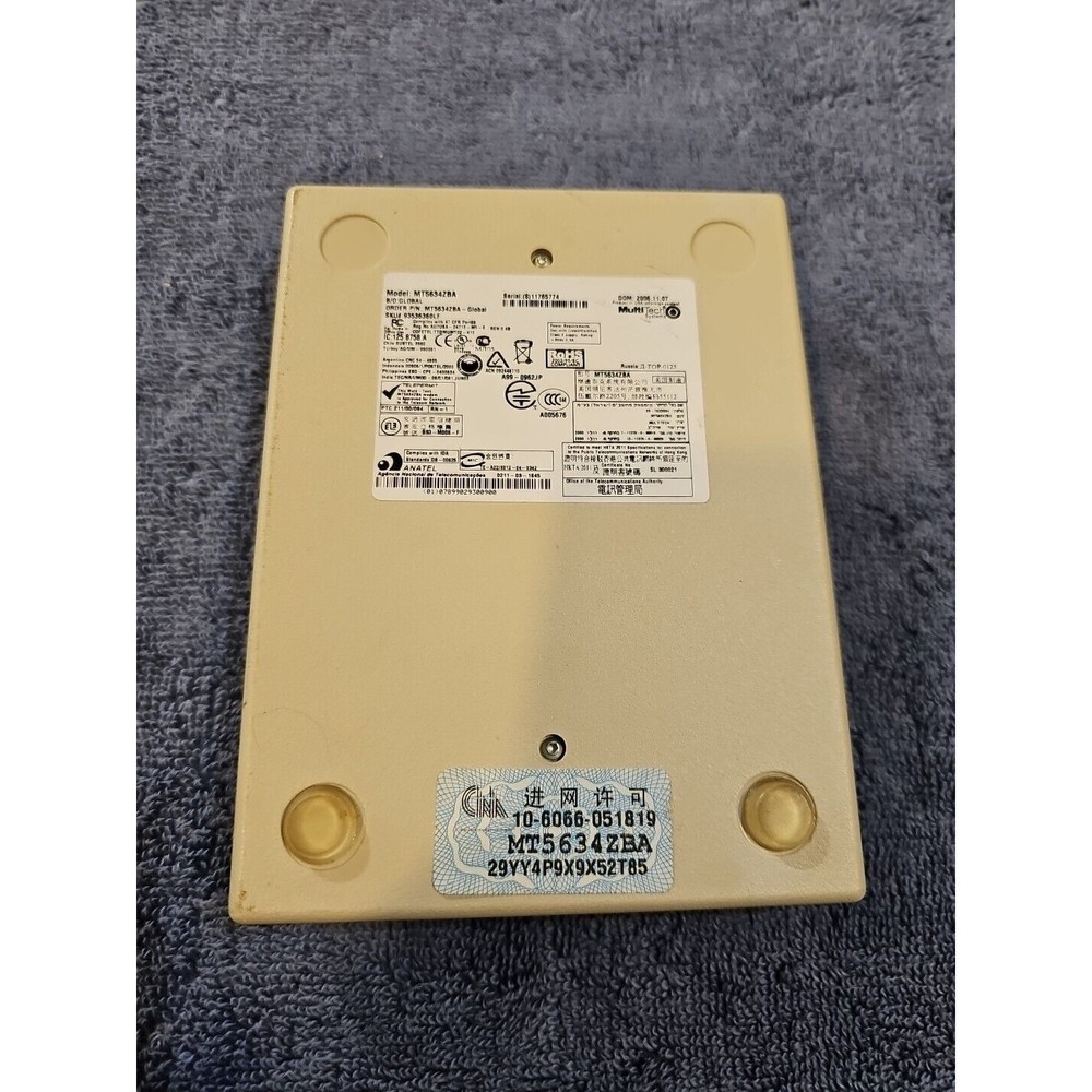 MULTITECH MULTIMODEM MT5634ZBA V.92 DATA/FAX MODEM 56K - Picture 2 of 2
